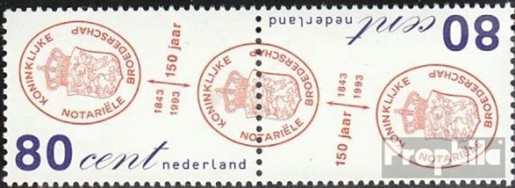 Briefmarken Niederlande 1993 Mi 1468-1469 Paar (kompl.Ausg.) postfrisch Notarkammer