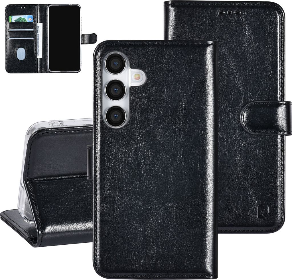 UNIQ Accessory Galaxy S24 Book type case - 3 pasjeshouder - Black