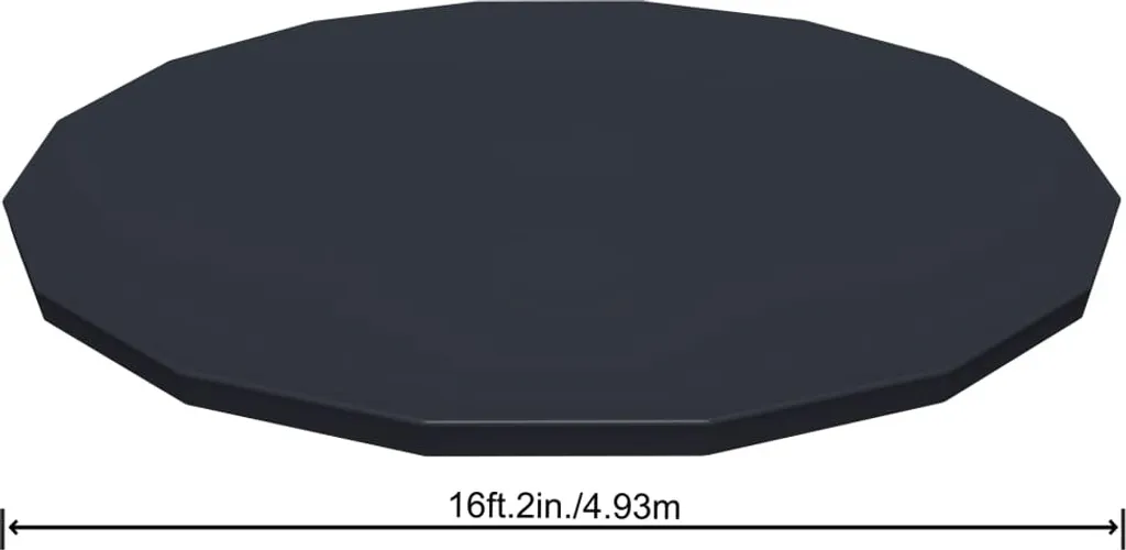 Bâche piscine 488 cm Bestway Flowclear avec trous de drainage d'eau - 6