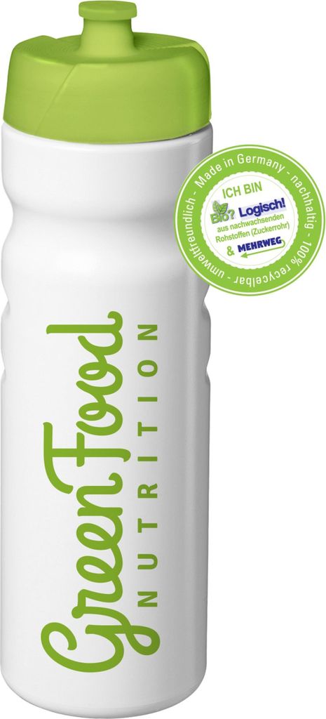 GreenFood Nutrition Trinkflasche Weiß/Grün 750 ml -PE