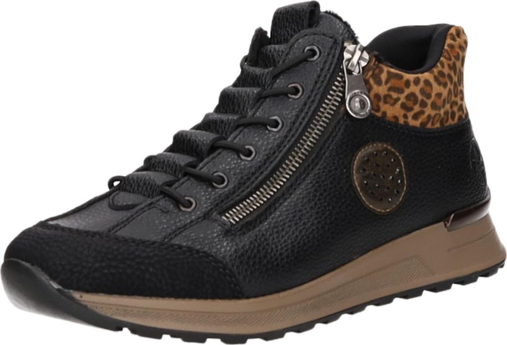 Sznurowane buty Rieker z zimną podszewką w kolorze czarnym, Zdjęcie produktu 