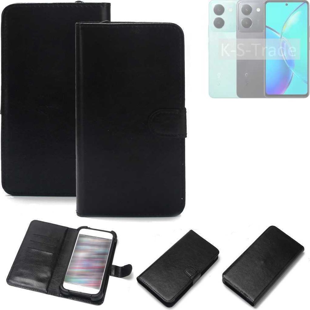K-S-Trade Handyhülle Schutzhülle kompatibel mit Vivo Y36 Handy Schutz Hülle Handyhülle Bumper schwarz 1x