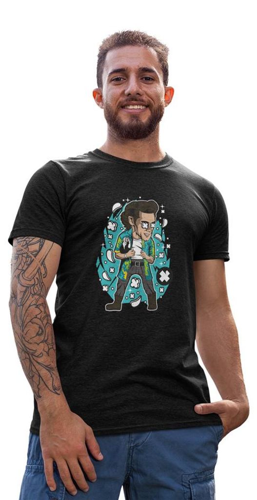 D&B Uni Polo PC00027 Ace Ventura Schwarz-Größe 5XL