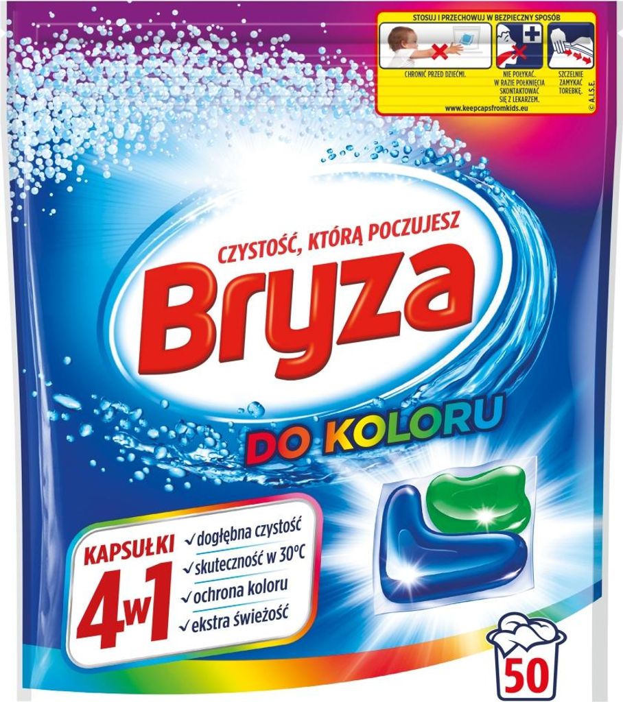Bryza Kapsułki do prania Kolor 4w1 50 szt. Obrázek produktu 