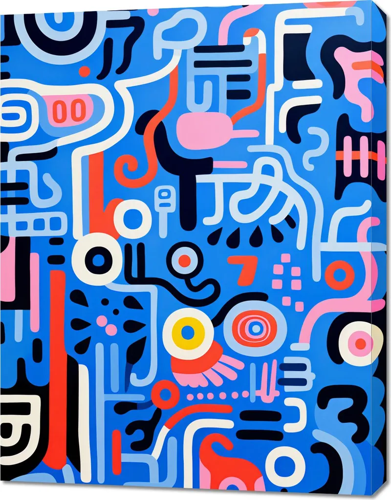 Décoration murale Écho Rythmique 70x90 - Idéal pour bureau ou chambre