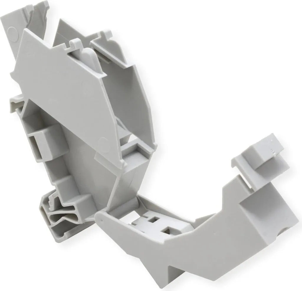 ROLINE Adaptateur Rail DIN Keystone avec Module Cat.6A Blindé 45mm - 6