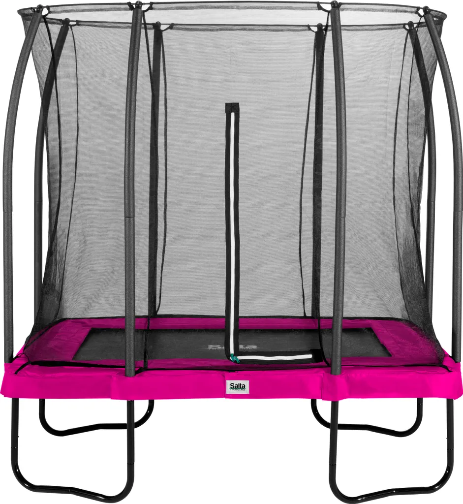 Trampoline Rectangulaire Rose Salta 214x153 cm pour Petit Espace Jardin