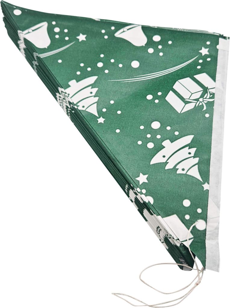 Spitztüten 100 Stück weihnachten grün | Für 125 gr. Produktbild 