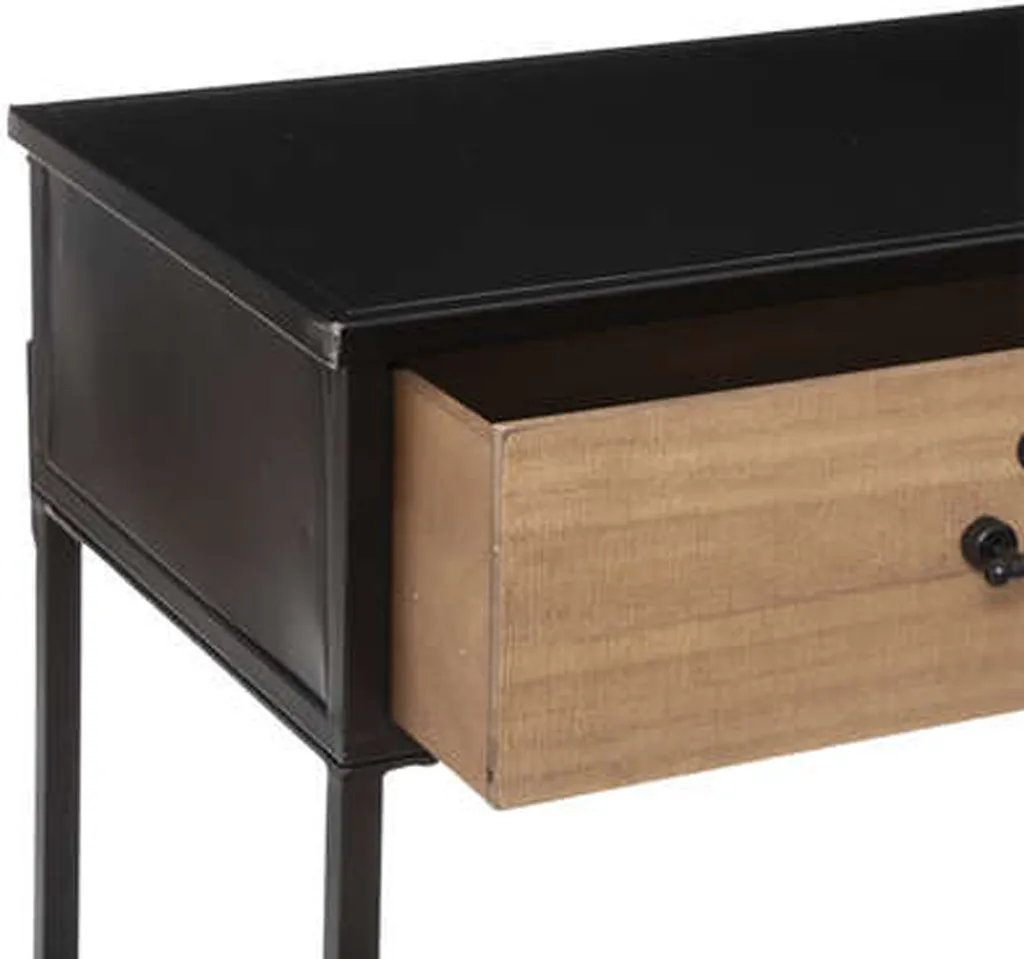 Console Eazy Living Vanne 112 cm - Table d'Appoint Design en Cannage