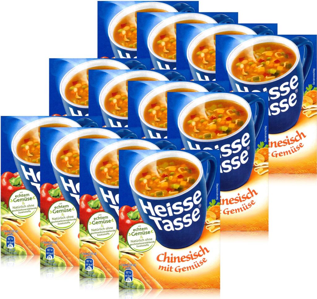 Heisse Tasse Chinesisch mit Gemüse 3 Beutel á 11,3g (12er Produktbild 