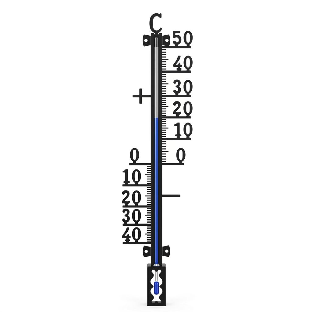 Metall Gartenthermometer 27cm Temperatur -40 bis 50°C Produktbild 