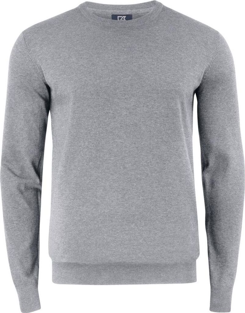 Cutter & Buck - "Oakville" Pullover Top Rundhalsausschnitt für Herren UB1116 (L) (Grau meliert)