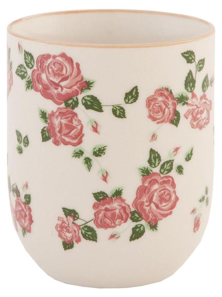 Clayre & Eef Tasse 100 ml Rosa Porzellan Blumen Obrázok produktu 