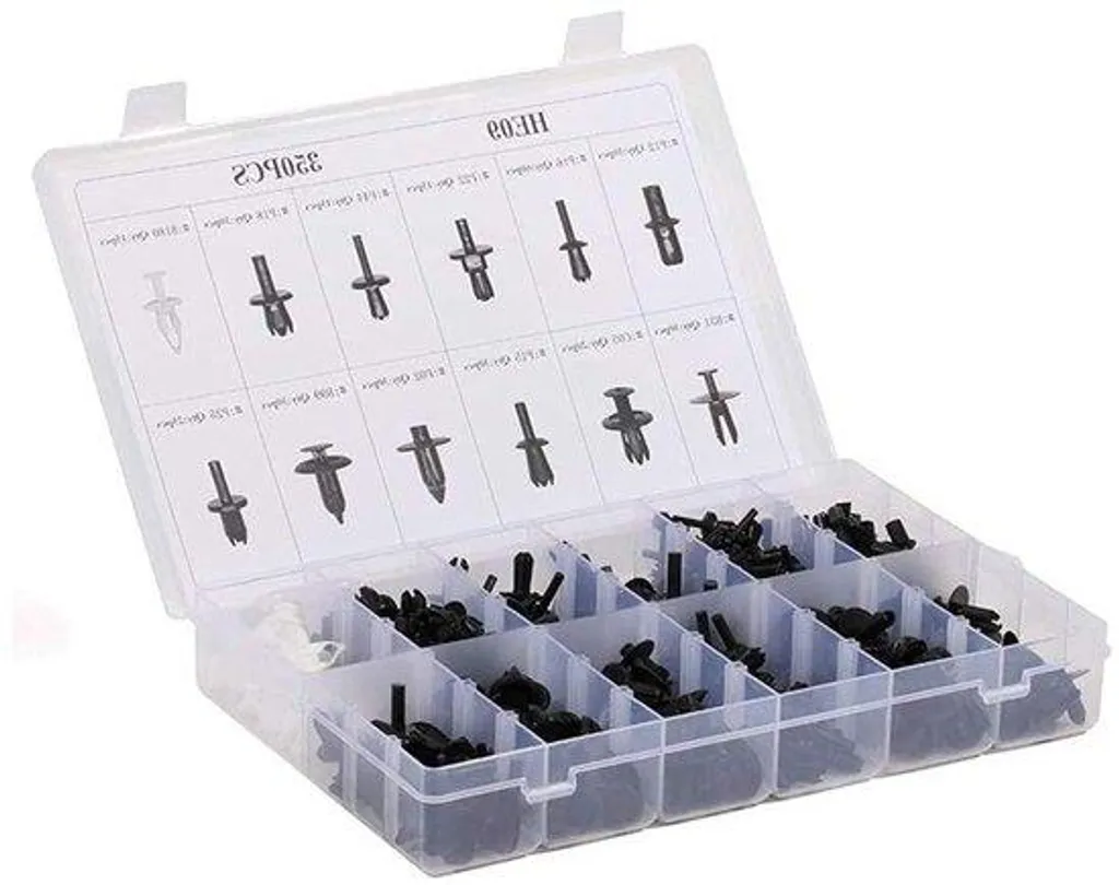 Dites Adieu aux Clips Cassés avec ce Lot de 350 Pinces Push Universelles