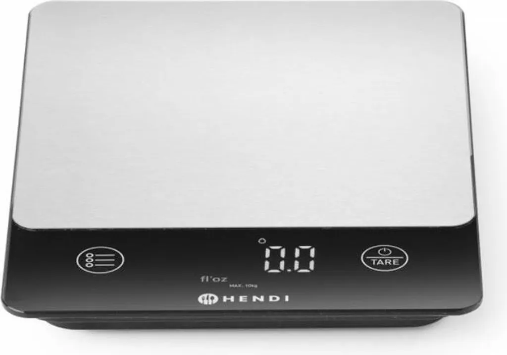 Bilancia da cucina Hendi fino a 10 kg con touchscreen e ricaricabile