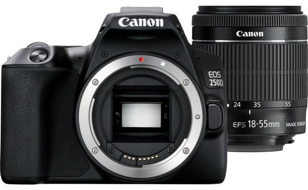 Canon EOS 250D  EF.S 18 55mm f 3.5 5.6 III Kit fotocamere Immagine del prodotto 