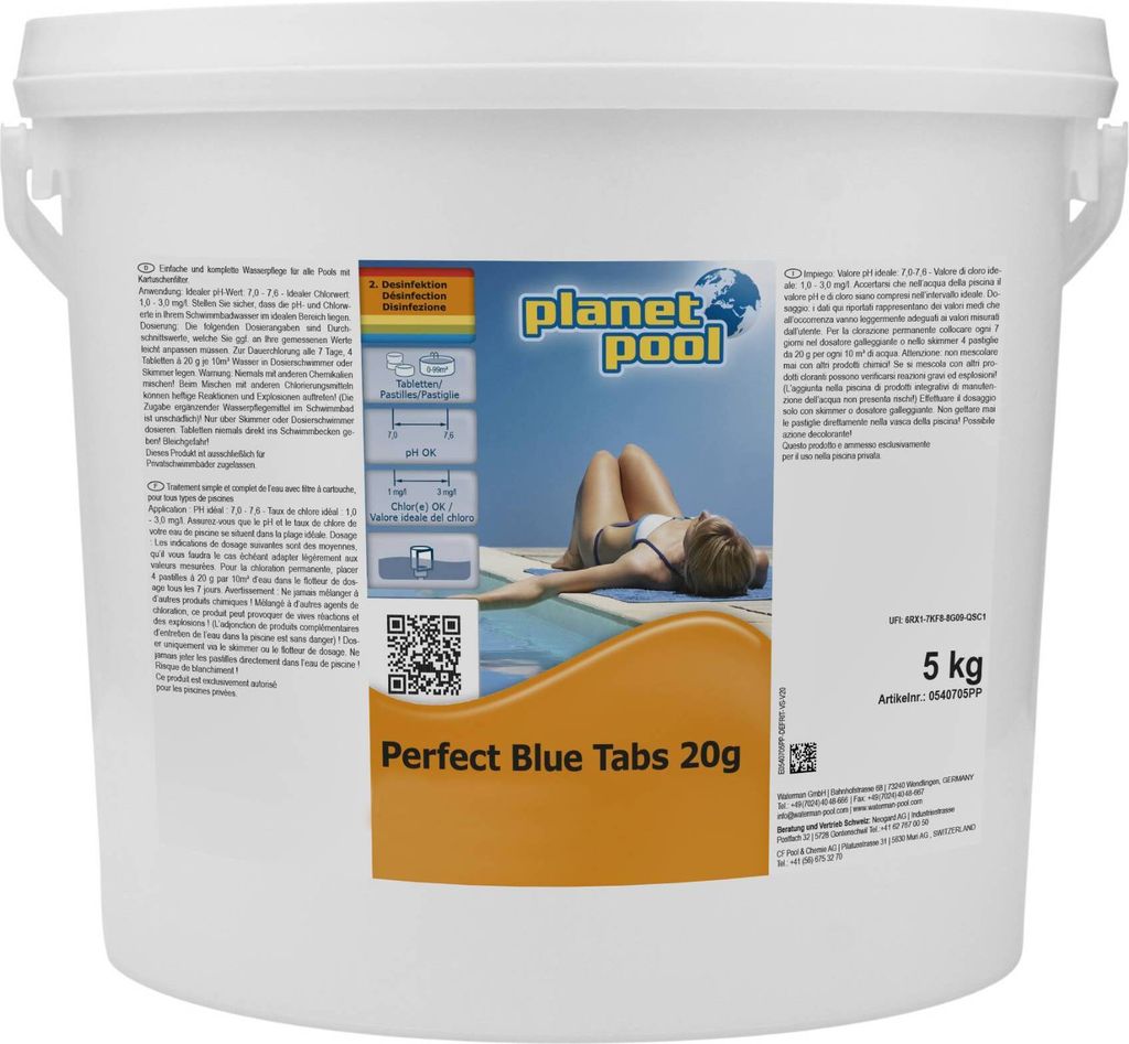 Planet Pool - Perfect Blue Tabs 20 g, 5 kg