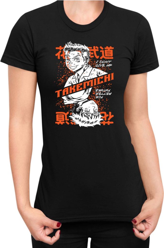 Damen T-Shirt Japan Anime Manga Tokyo Anime Revengers Takemechi, Lady S / Schwarz