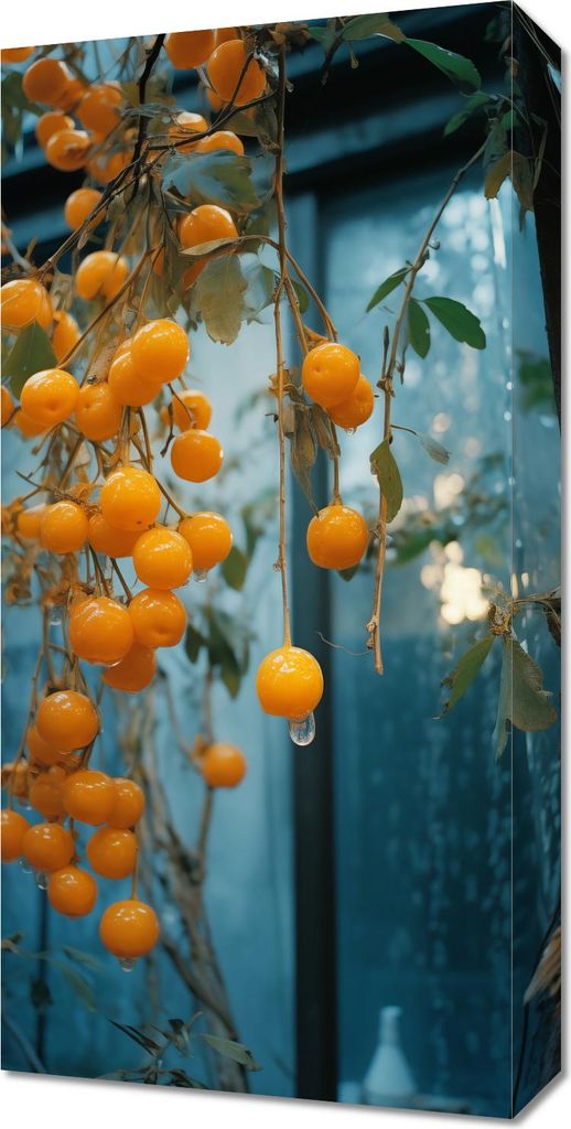 Bild 30x60cm Goldene Tropfen der Natur
