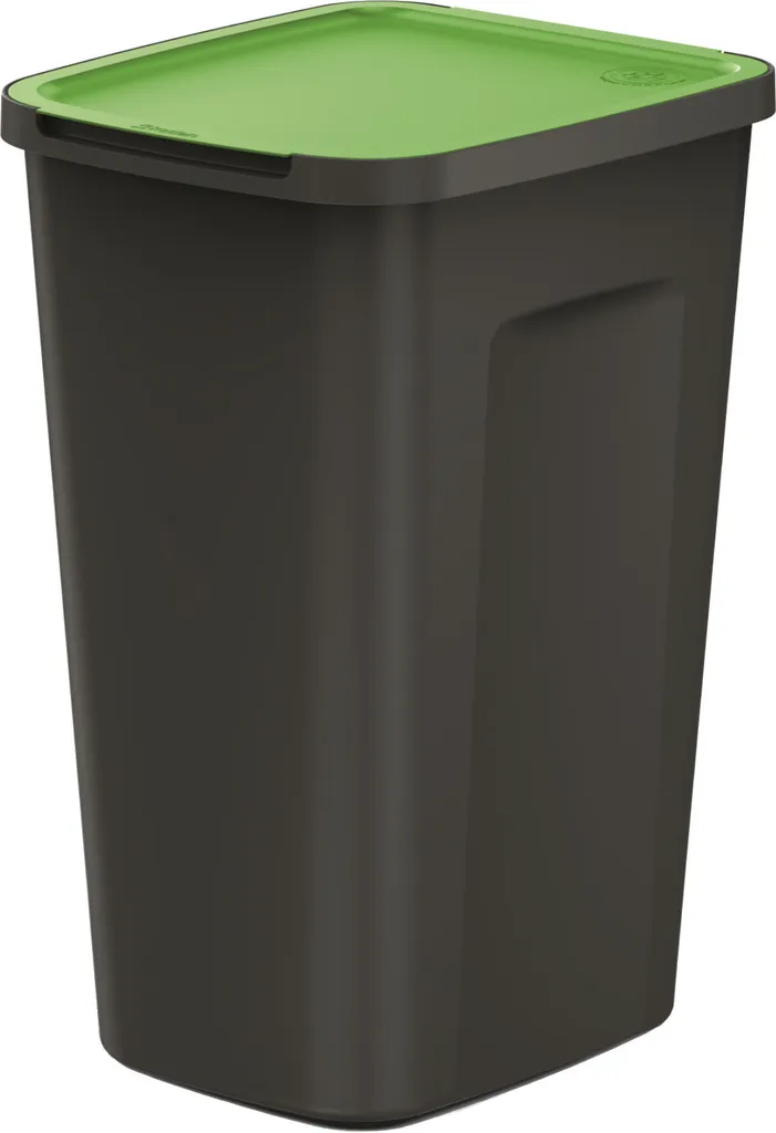Poubelle Modulable 50 L Noire - Bac Tri Sélectif Volet Vert 50L