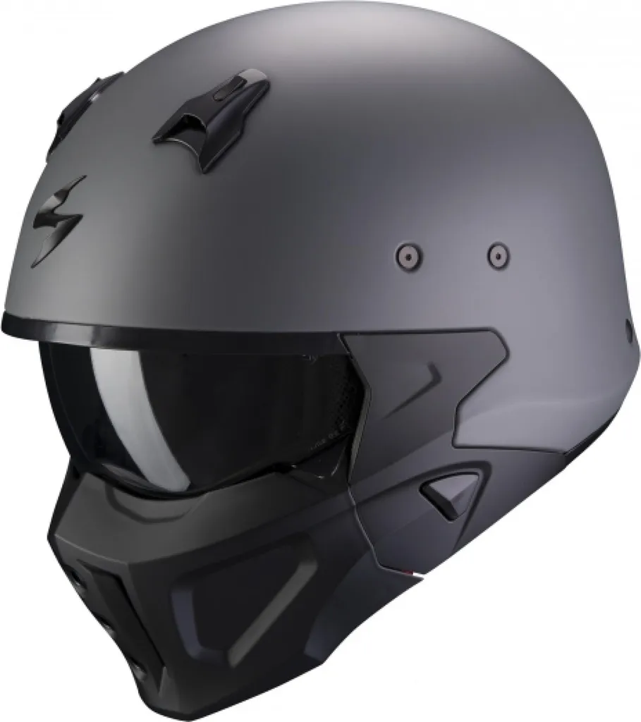 Casque Scorpion Covert-X XL Gris Mat - Fini la Chaleur et la Buée en Moto