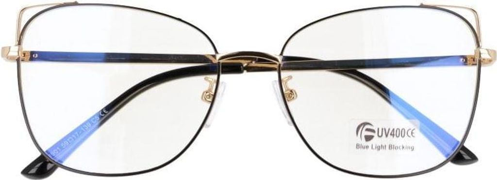 Lenonki runde optische Brille 916 Gold Schwarz