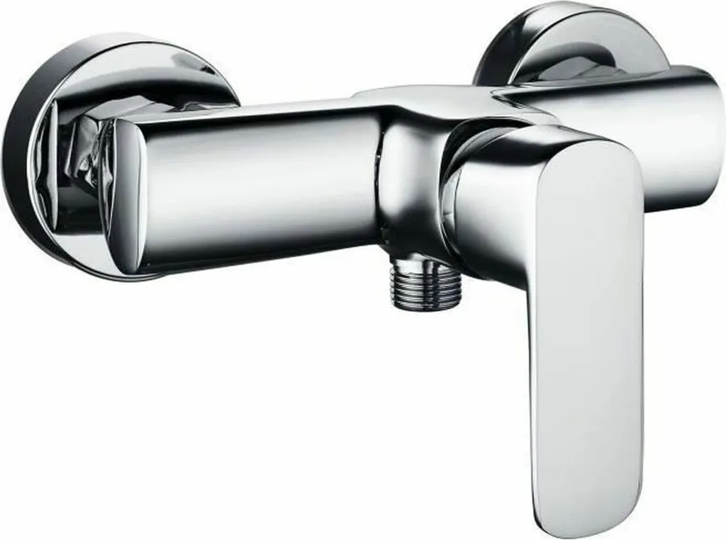 Mélangeur de douche Rousseau Dunedin en métal chromé entraxe de 15 cm