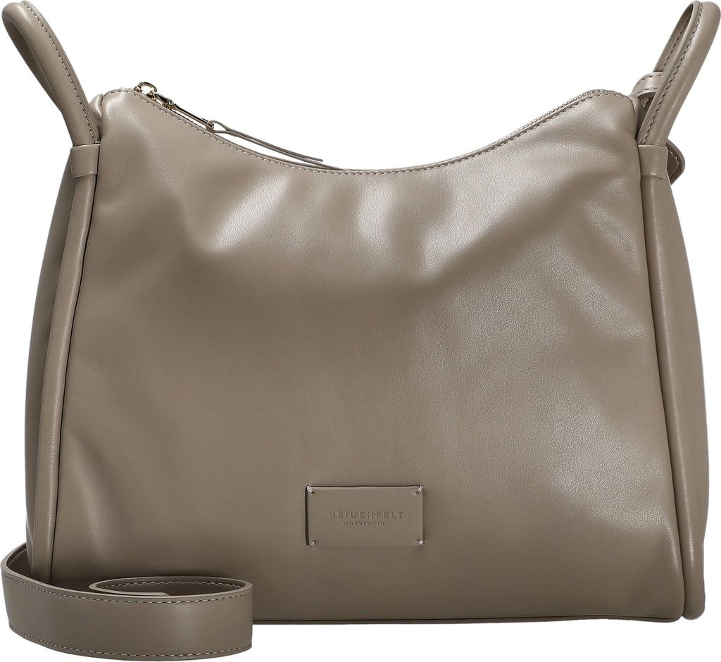 Seidenfelt Kaavi - Umhängetasche 30 cm (smooth taupe/gold) Produktbild 