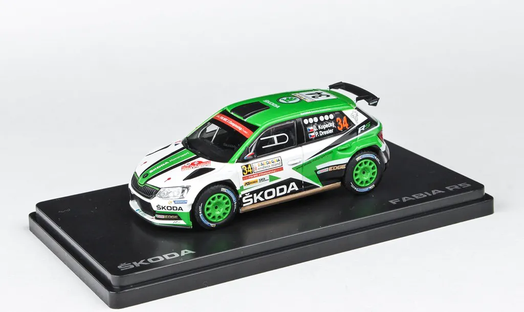 Miniature Skoda Fabia R5 Idéale pour Collectionneur Rallye 1:43