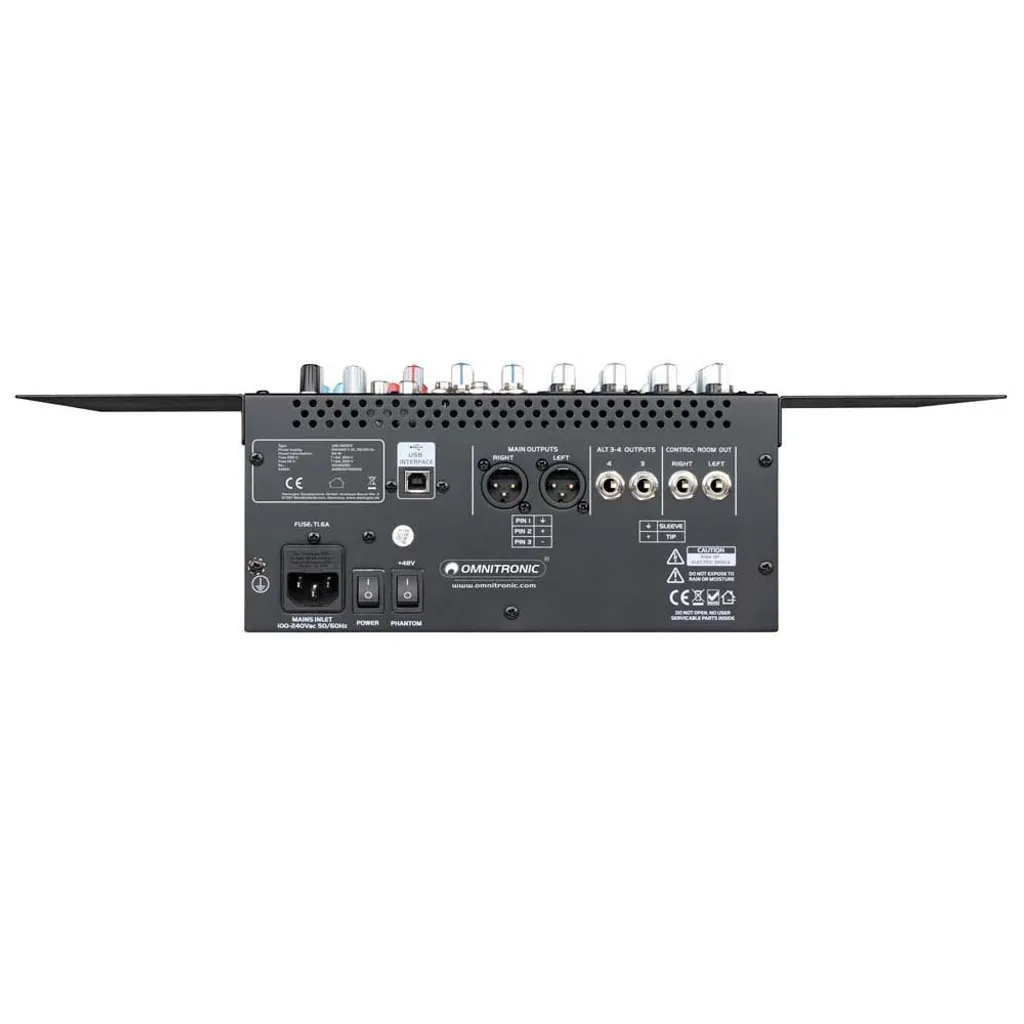 Table de Mixage Audio Omnitronic 10040280 Noire Idéale Sonorisation Live