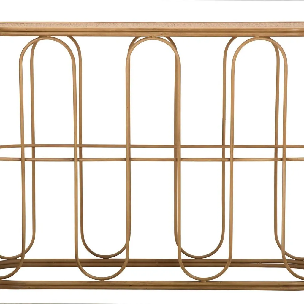 Console étroite Samui en rotin et métal pour optimiser les petits espaces - 15