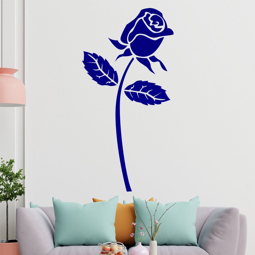 KIWISTAR Rose Flower Liebe Rosaceae Zierpflanzen Wandtattoo in 6 Größen - Wandaufkleber Wall Sticker - Dekoration, Küche, Wohnzimmer, Schlafzimm...