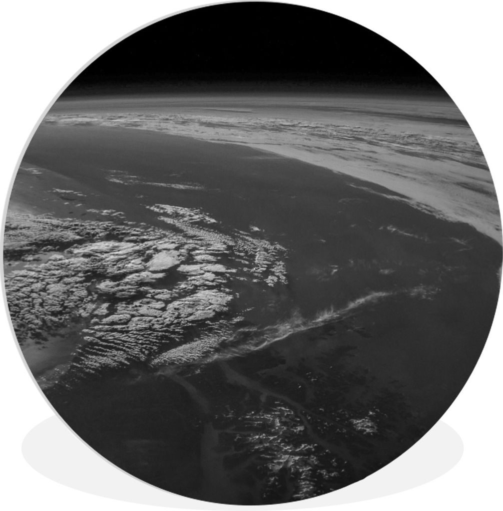 MuchoWow Rundes Wandbild - Runde Bilder Erde - Planeten - Luft Ø 60 cm Kreis Wanddekoration Kunststoff - Wandkreis - Wandschmuck - Wand Kreis - ...