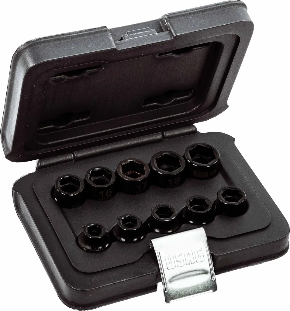 Douilles hexagonales réduites USAG 235 1/2 avec boîte de rangement