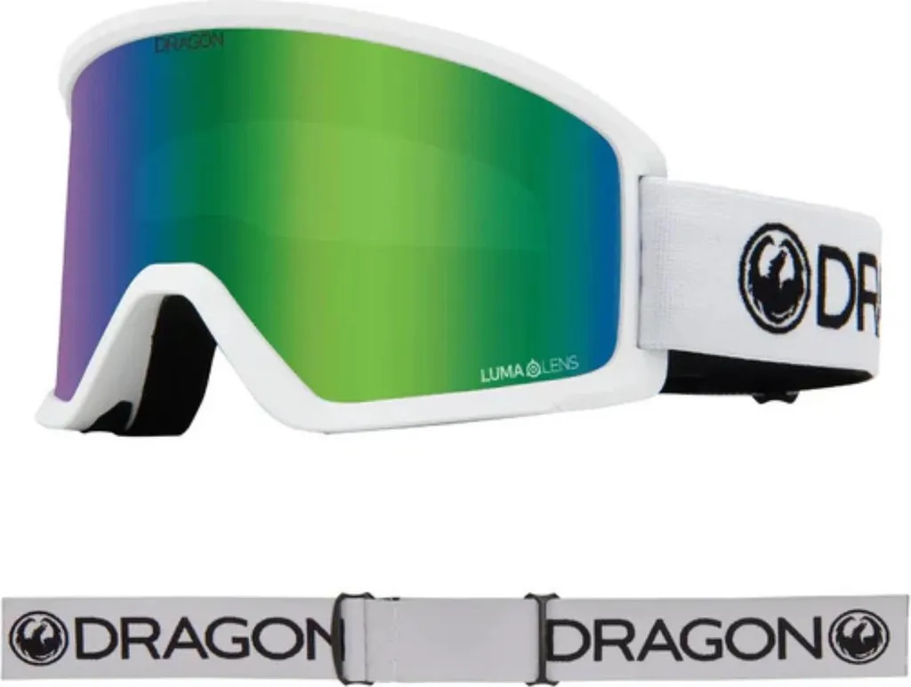 Lunettes de ski Dragon DX3 OTG Blanc Écran Lumalens Silver Ion Cat S2