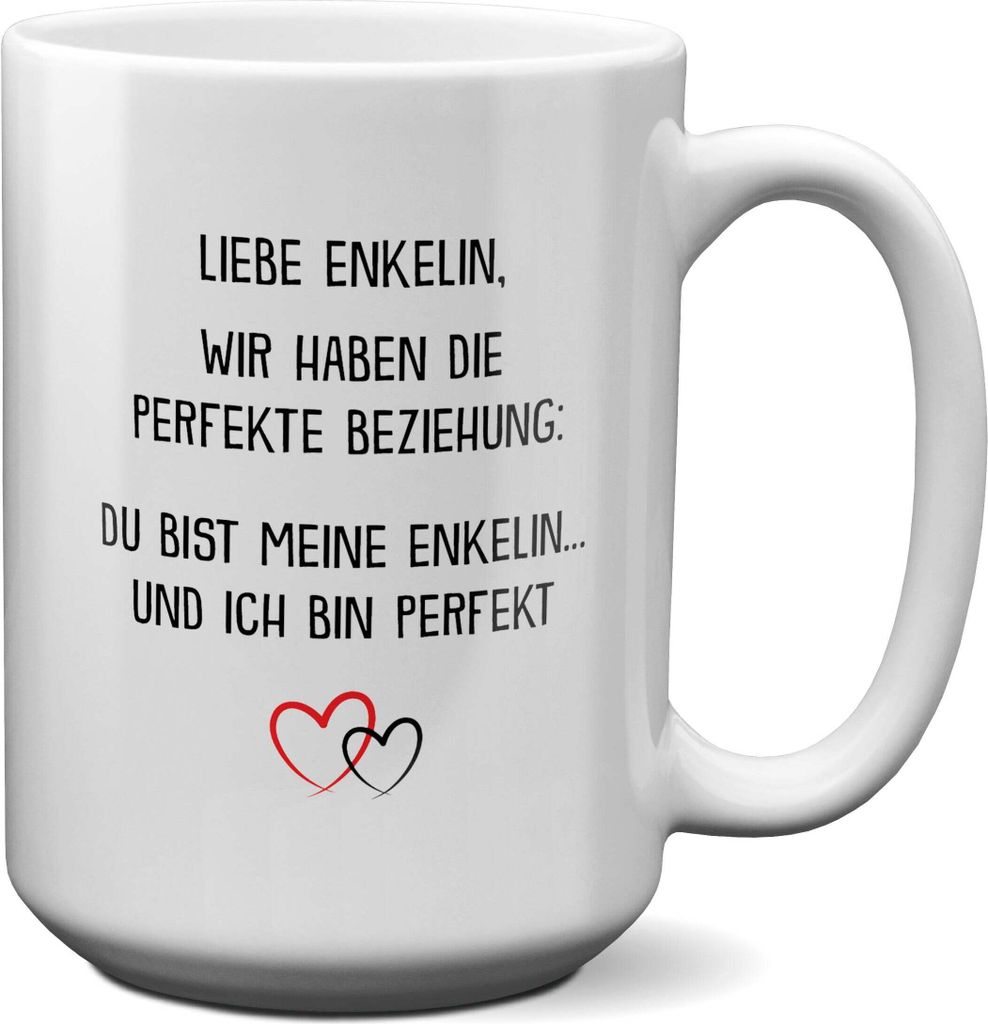 22Feels XL Tasse Enkelin Geschenk 18. Geburtstag Abitur Weihnachten Firmung Konfirmation Uni Abschluss Bachelor Master Meisterprüfung Mädchen Haf...