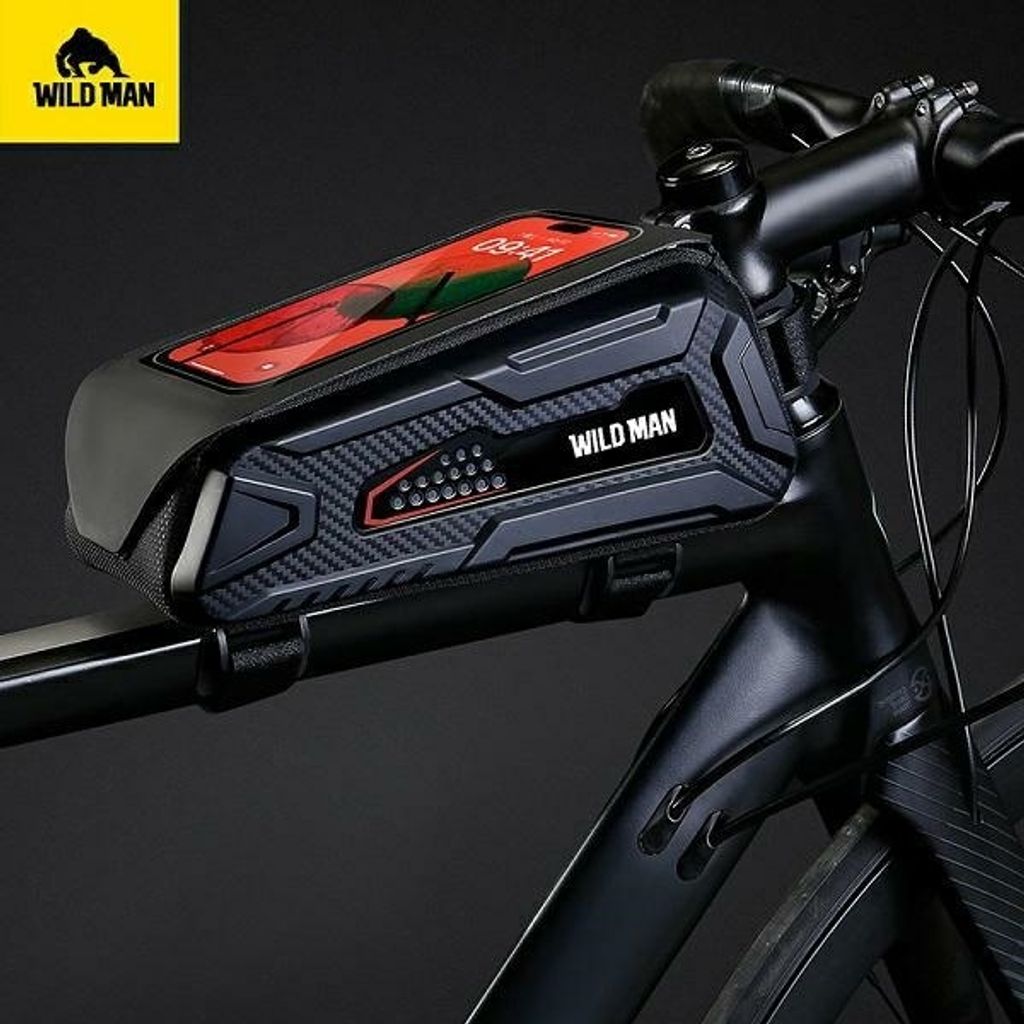Wildman M90 Fahrradkoffer/-Halterung, Rahmentasche, Schwarz