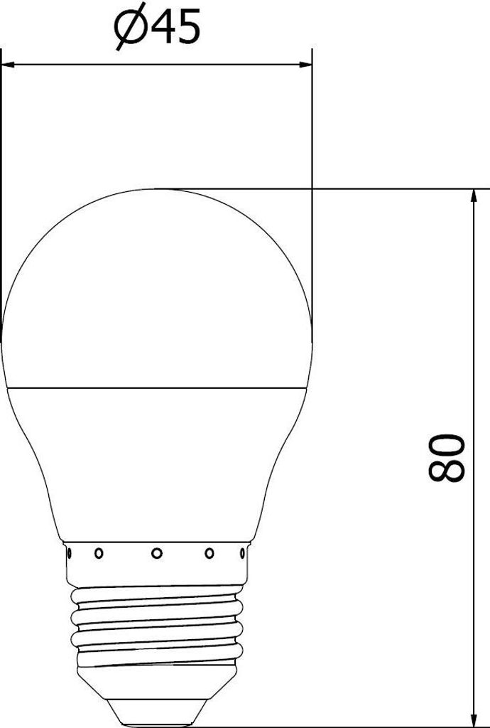 LED žiarovka Mexen Nova 6x E27, G45, 6 W, neutrálna – 4000 Obrázok produktu 