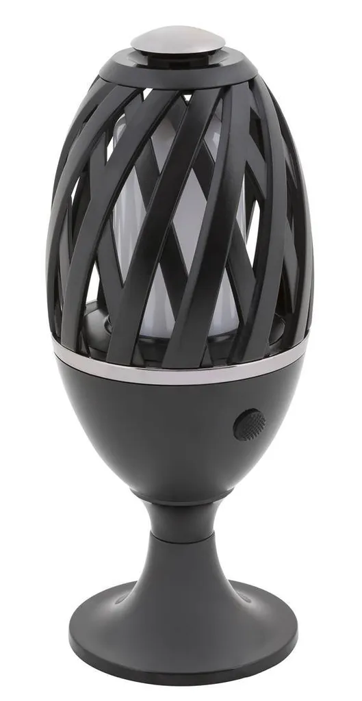 Torche LED rechargeable de jardin Flamenco Rabalux 2-en-1 noire 5W