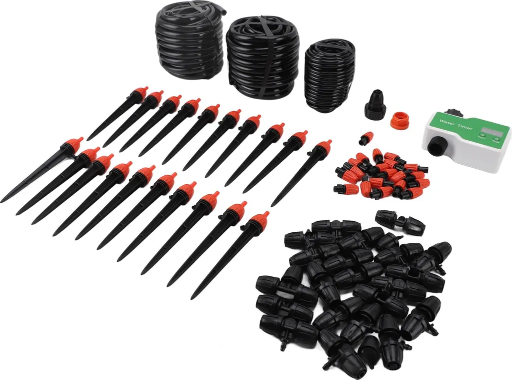 Programmateur d'eau et kit d'irrigation réglable pour serre et jardin