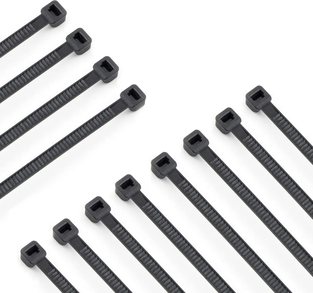 100 Fascette Stringicavo Nere V1 Trade 350x4,8mm Nylon Resistente