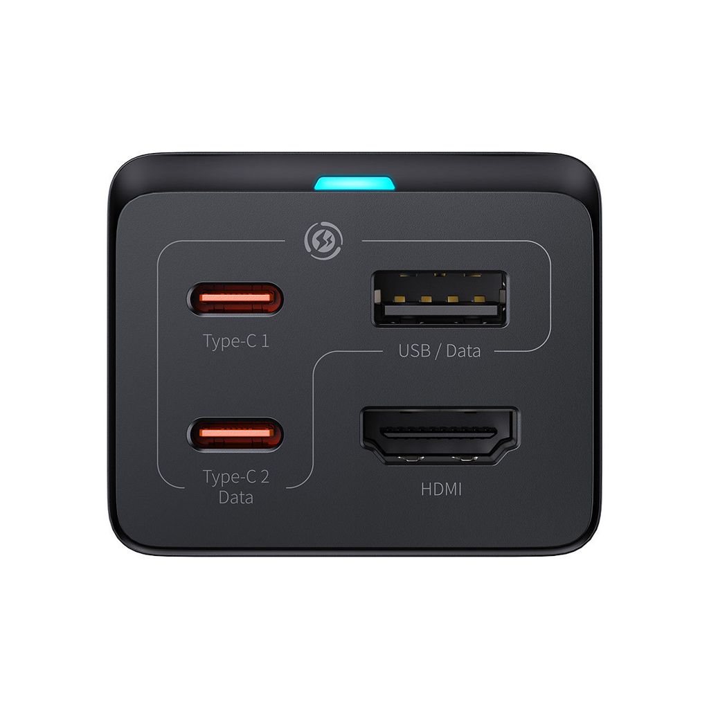 adowarka sieciowa GaN5 Baseus CCGP110201 HUB HDMI 2x USB-C Zdjęcie produktu 