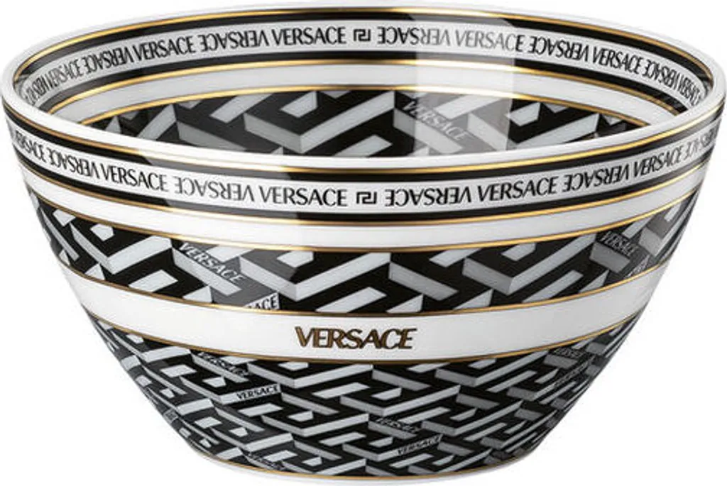 Versace La Greca Signature Ciotola Nera 12cm Rosenthal 19335-403765