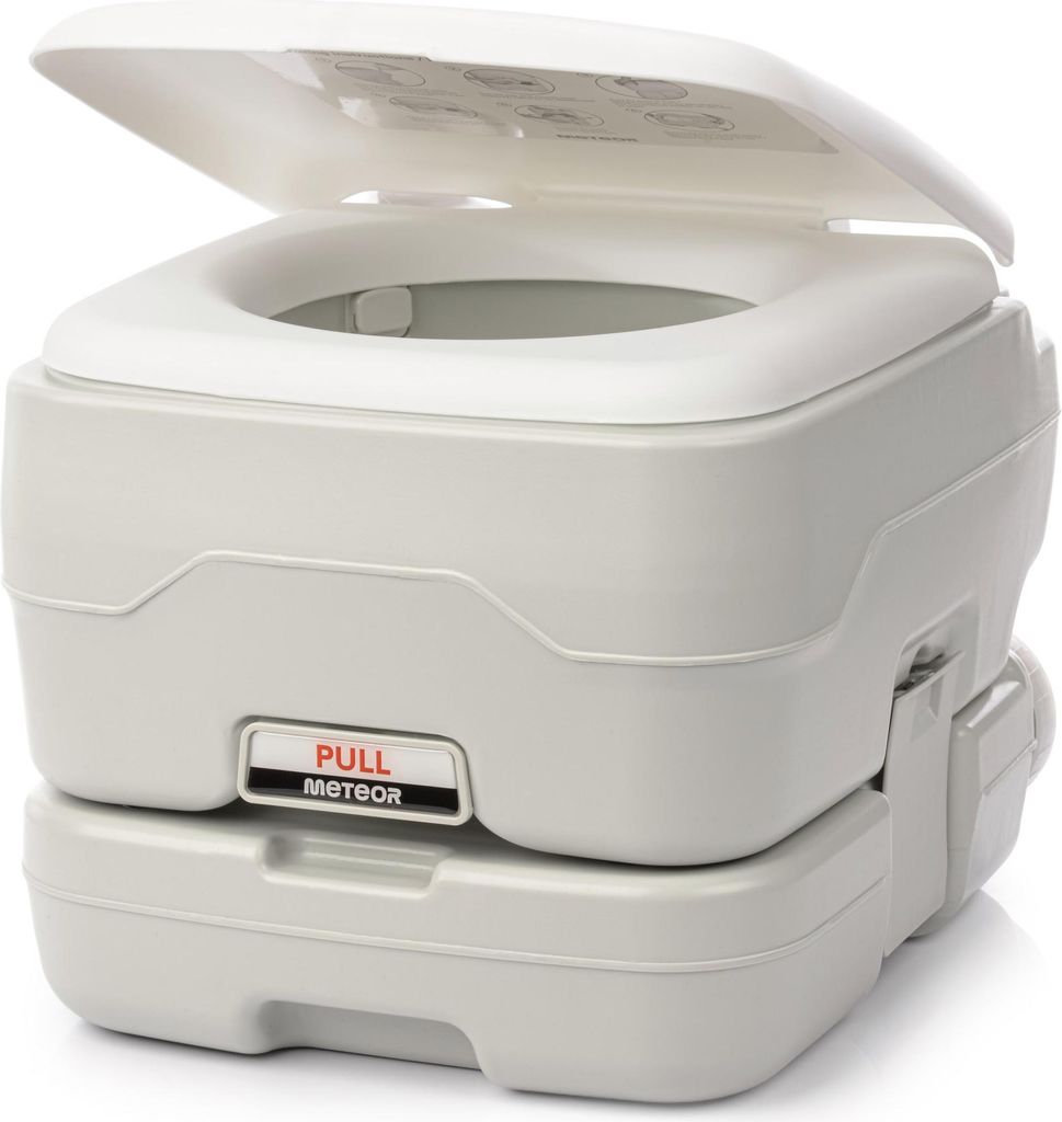 Campingtoilette, Tragbare Toilette, Reisetoilette Meteor 10L mit Spülung