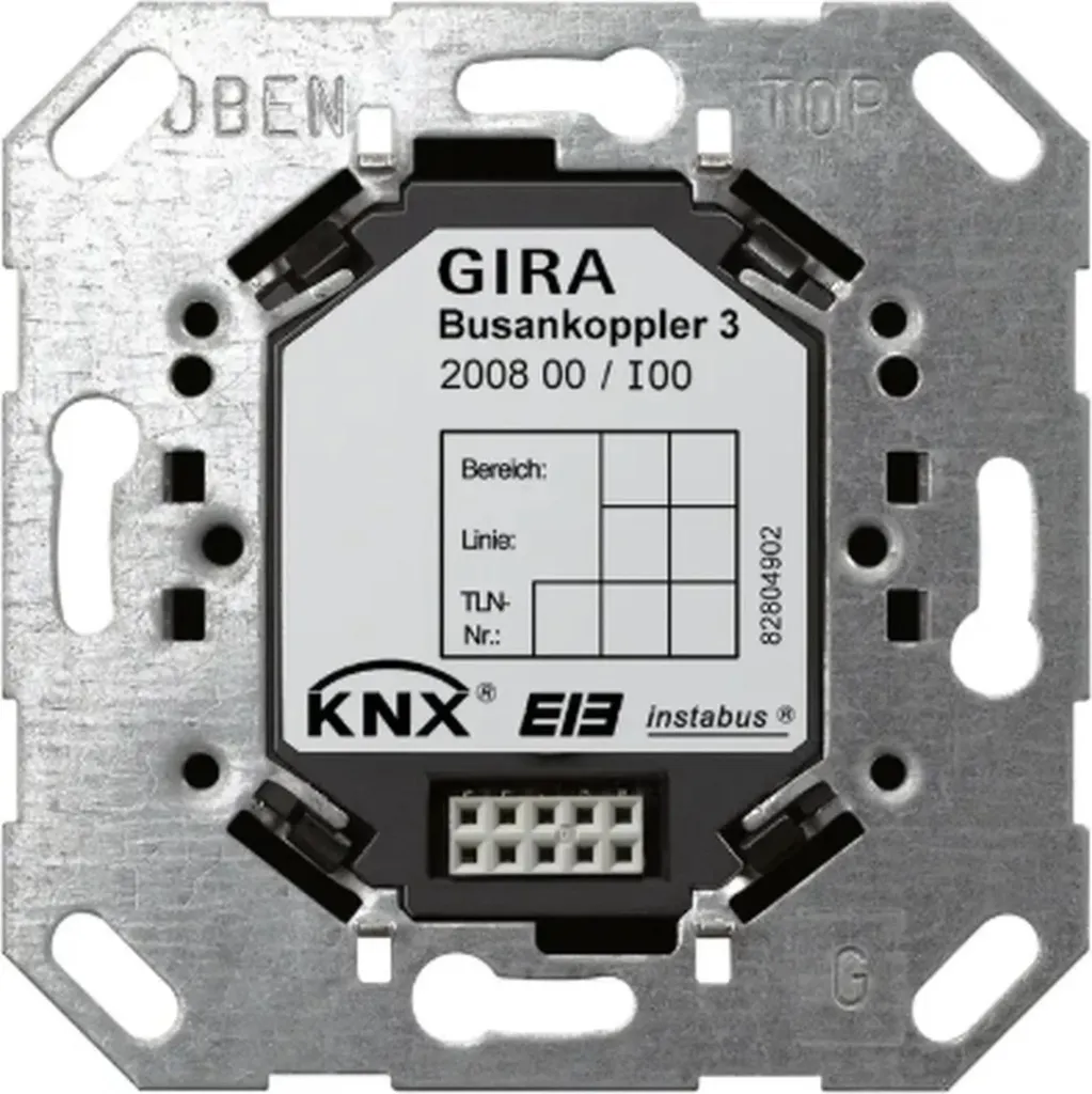 Coupleur de bus Gira 3 KNX solution contre les pannes de réseau bus