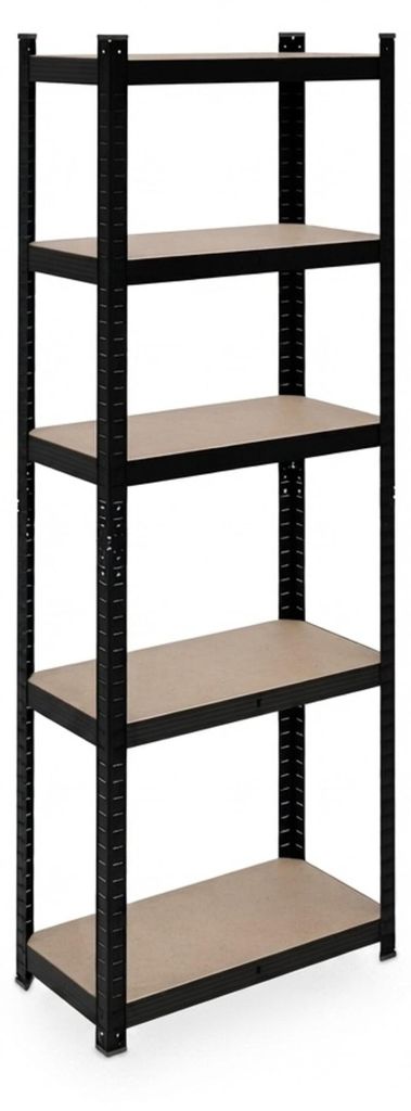Relaxdays Regál na ťažké bremená, VxŠxH: 180x60x30 cm, Obrázok produktu 
