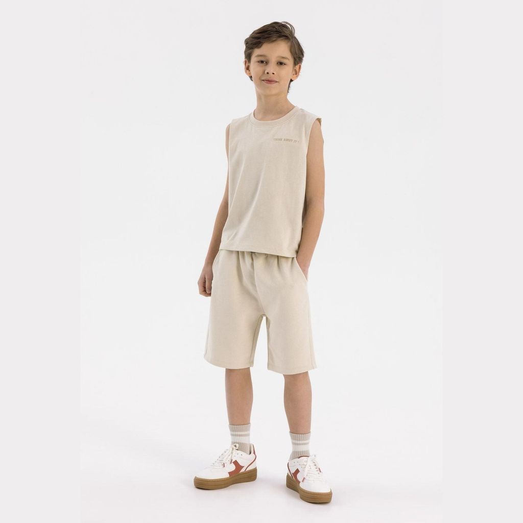 Minoti Top Beige Gr. 128 für Jungen