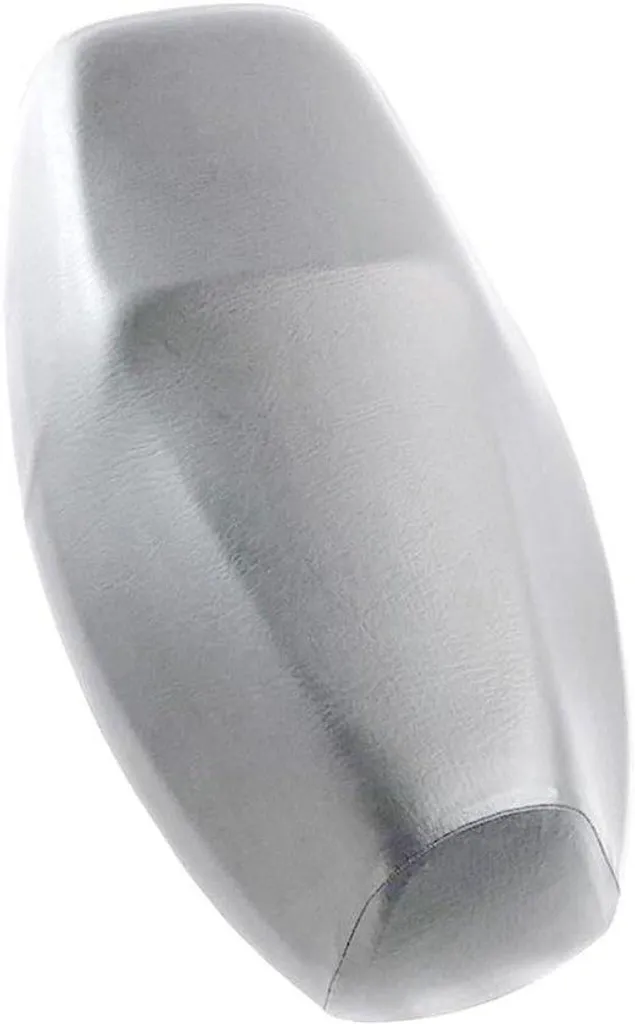 Sacoche de selle en cuir véritable argent XL avec sangles de fixation