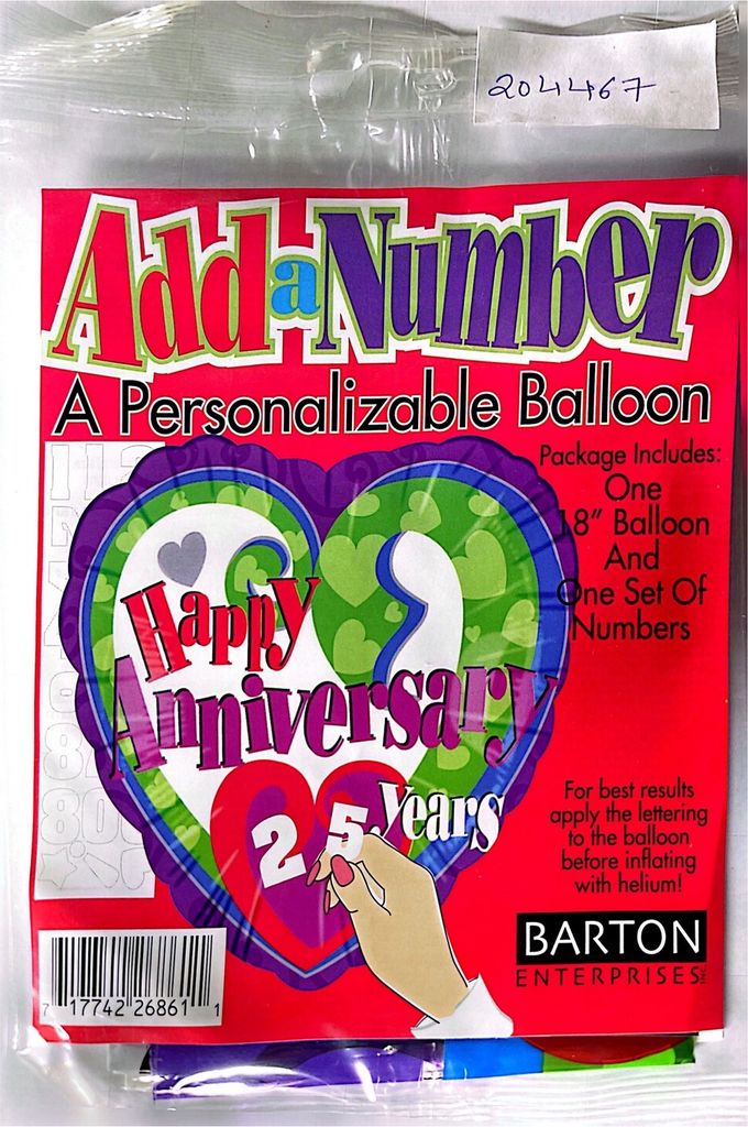 Folienballon, Jubiläum Set - Folie SG32043 (Einheitsgröße) (Bunt)