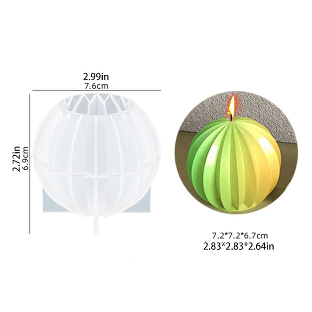 Rolin Roly 3D Herzform Silikon-Kerzenform – Transparent, 7,6 Cm, Wiederverwendbar Für DIY-Kerzen